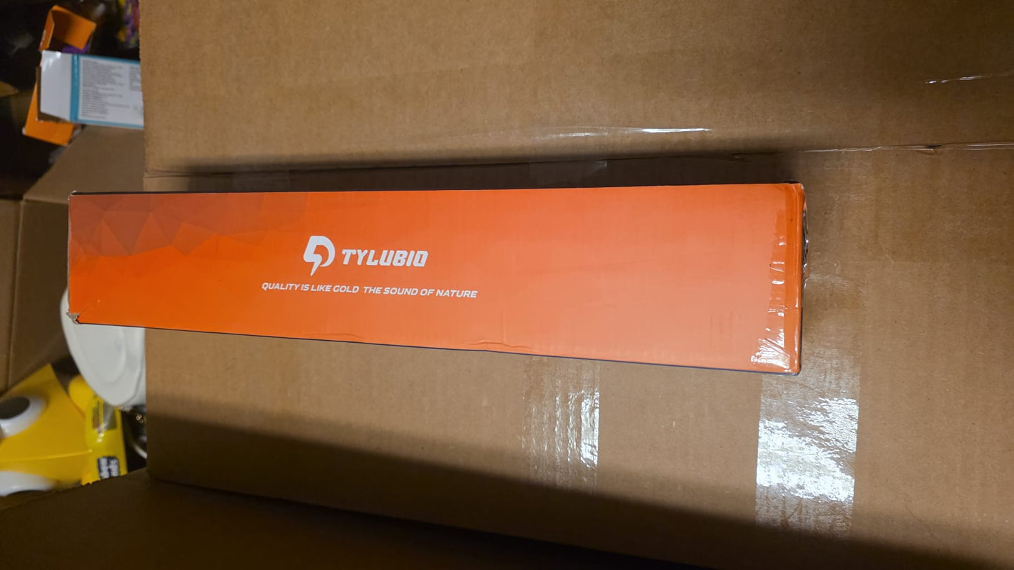 Tylubio Pc Speakers for Desktop with Flowing LED, Clear Sound Computer Speaker ST200 75