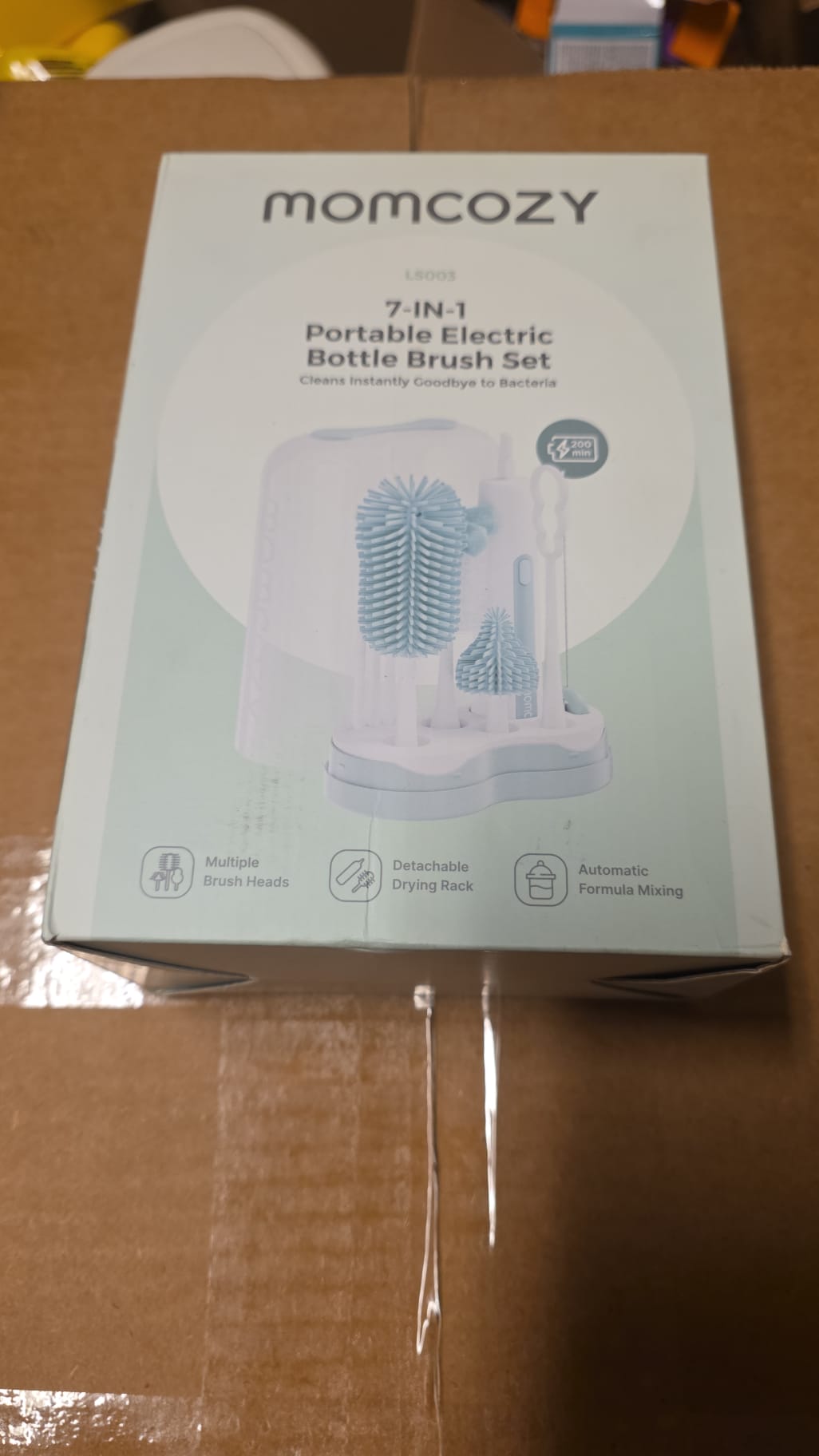 MOMCOZY 7 in 1 Portable Electric Bottle Brush Set 75