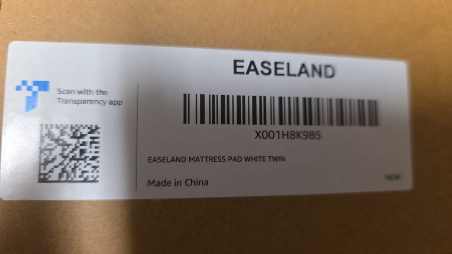EASELAND Twin Size Mattress Pad 72