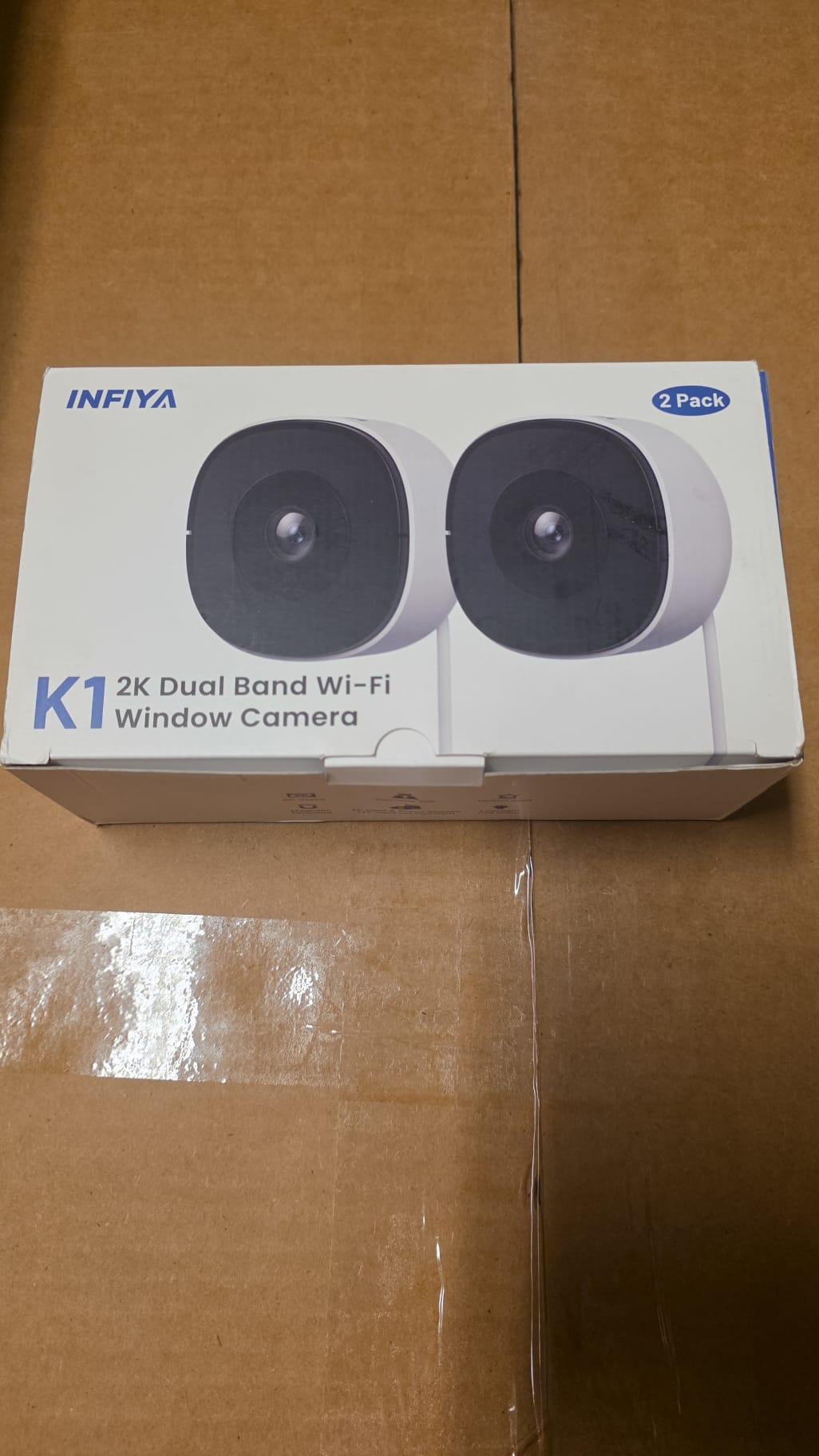 INFIYA K1 2K Dual Band Wi-Fi Window Camera 2 Pack 72