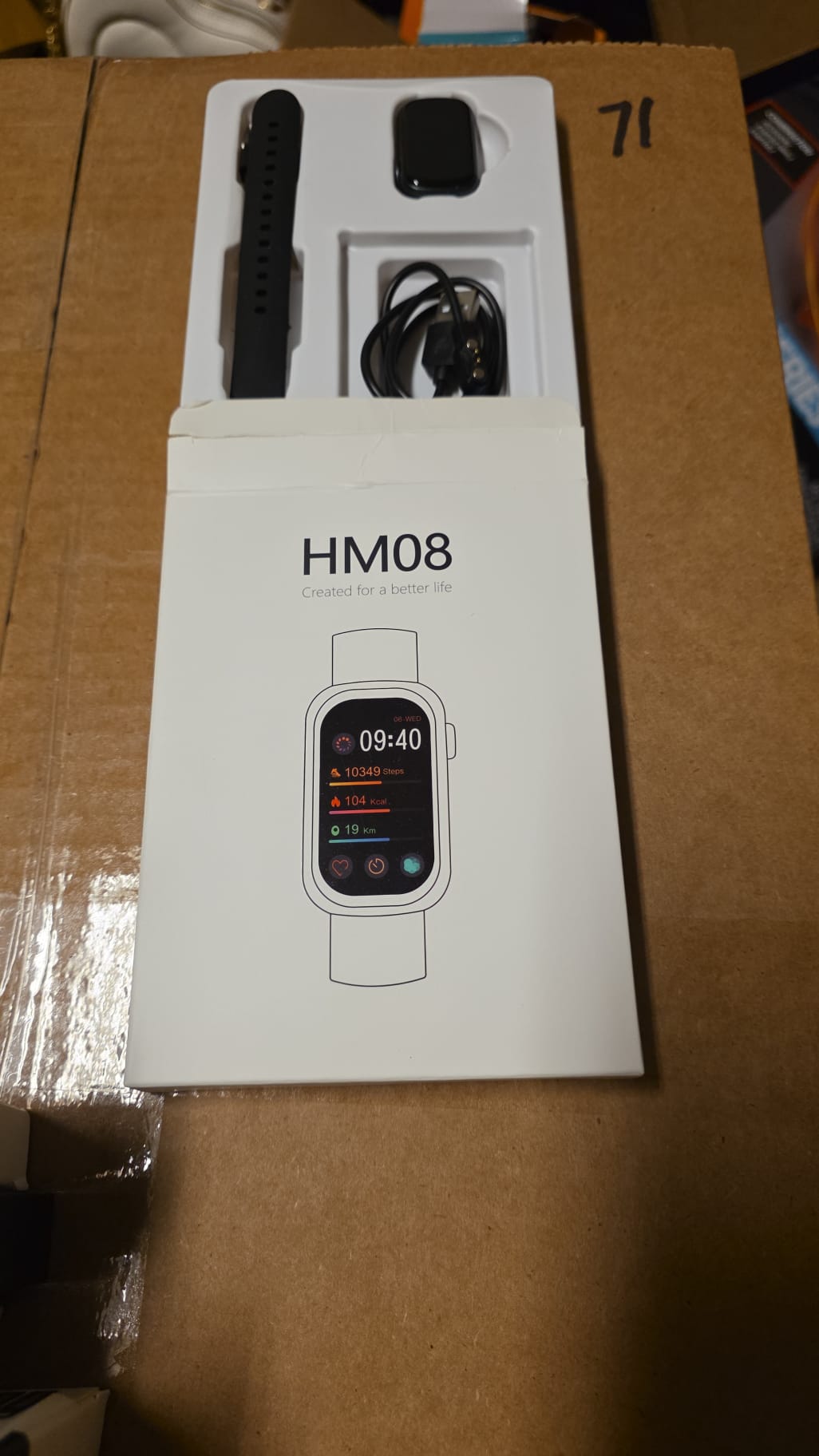 HM08 Slim Fitness Tracker with Blood Oxygen, Blood Pressure, 24/7 Heart Rate and Sleep Tracking 82