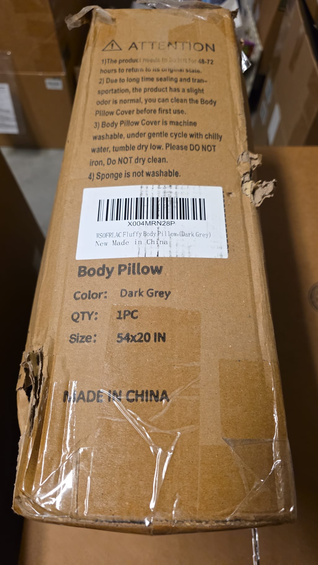 WSOFRLAC Fluffy Full Body Pillow for Adults 20x54 93