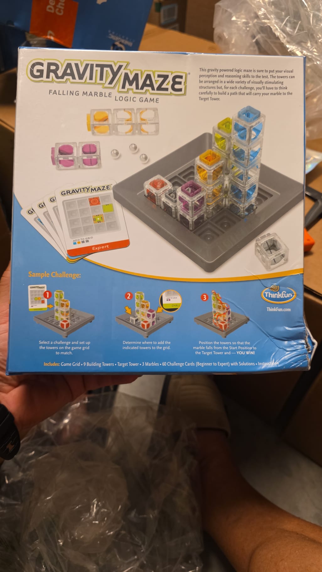 ThinkFun Gravity Maze - Falling Marble Logic Game 100