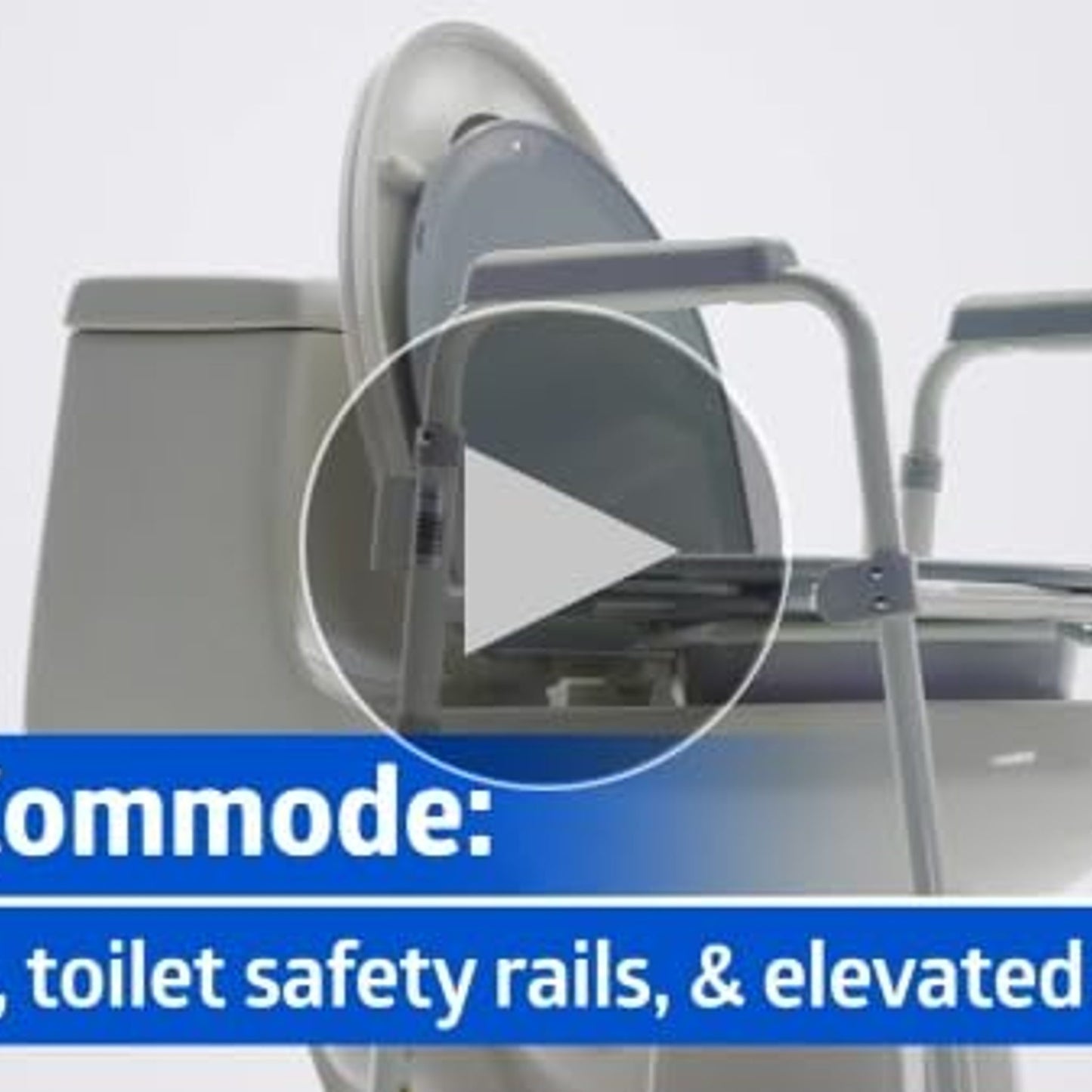 Medline Momentum Elongated Folding Commode