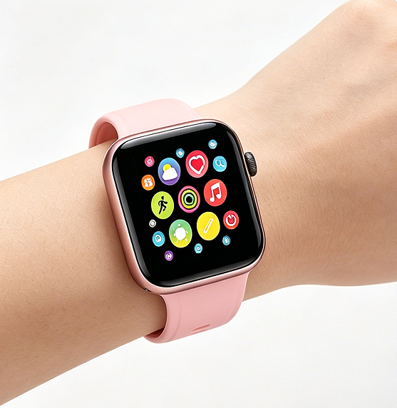Pink Smartwatch Fitness Tracker BSS