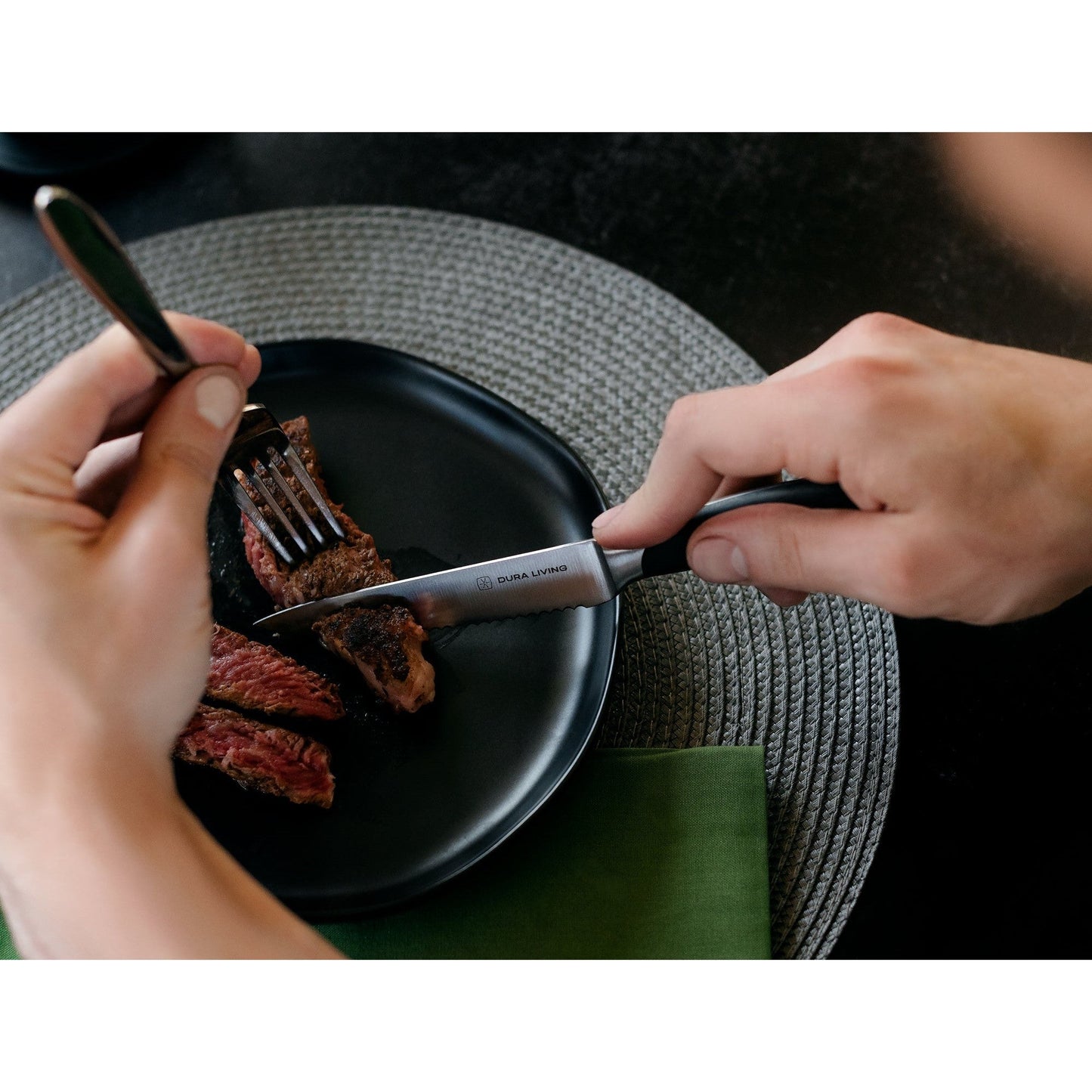 Elite Set of 4 Steak Knives - Black-4