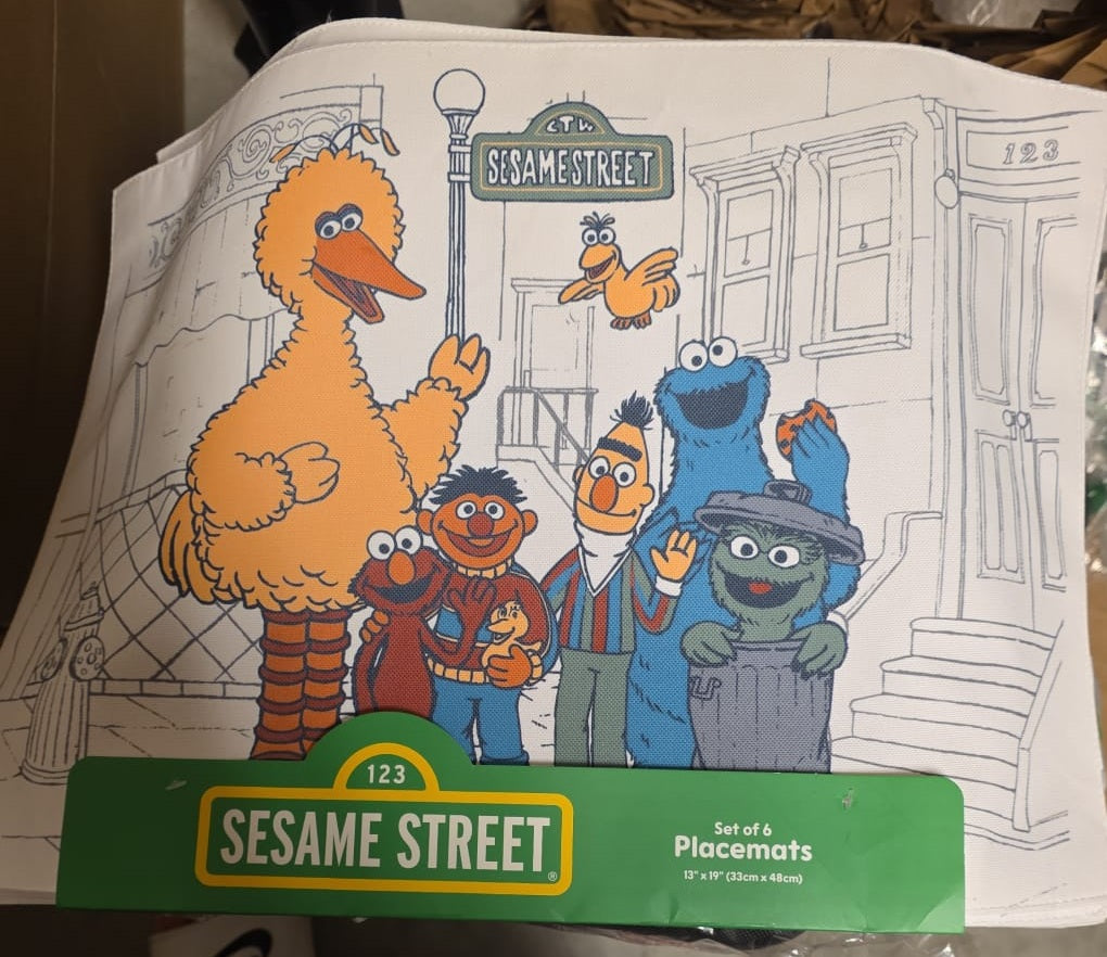Sesame Street Placemats Set of 6 48