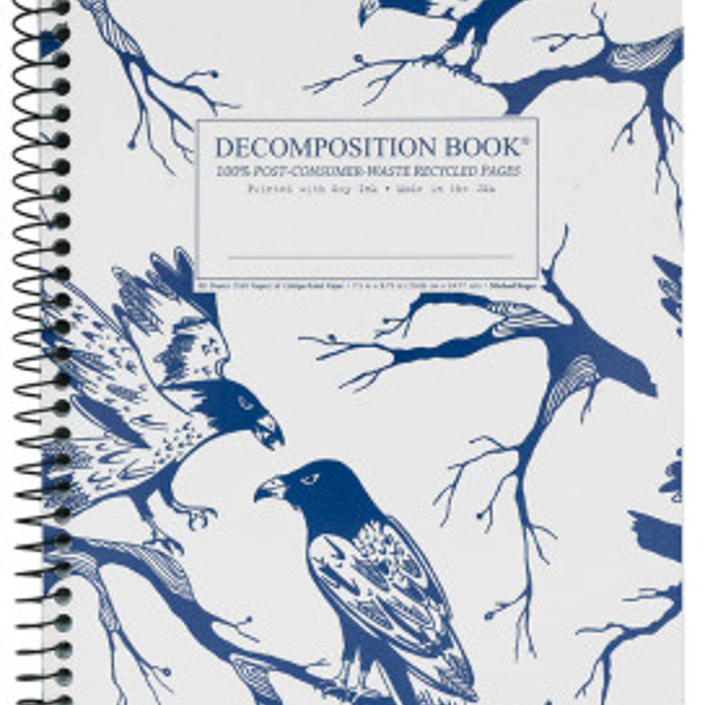 Decomposition Book Honey Badgers Spiral Notebook 7.5"x9.75" 160 Pages
