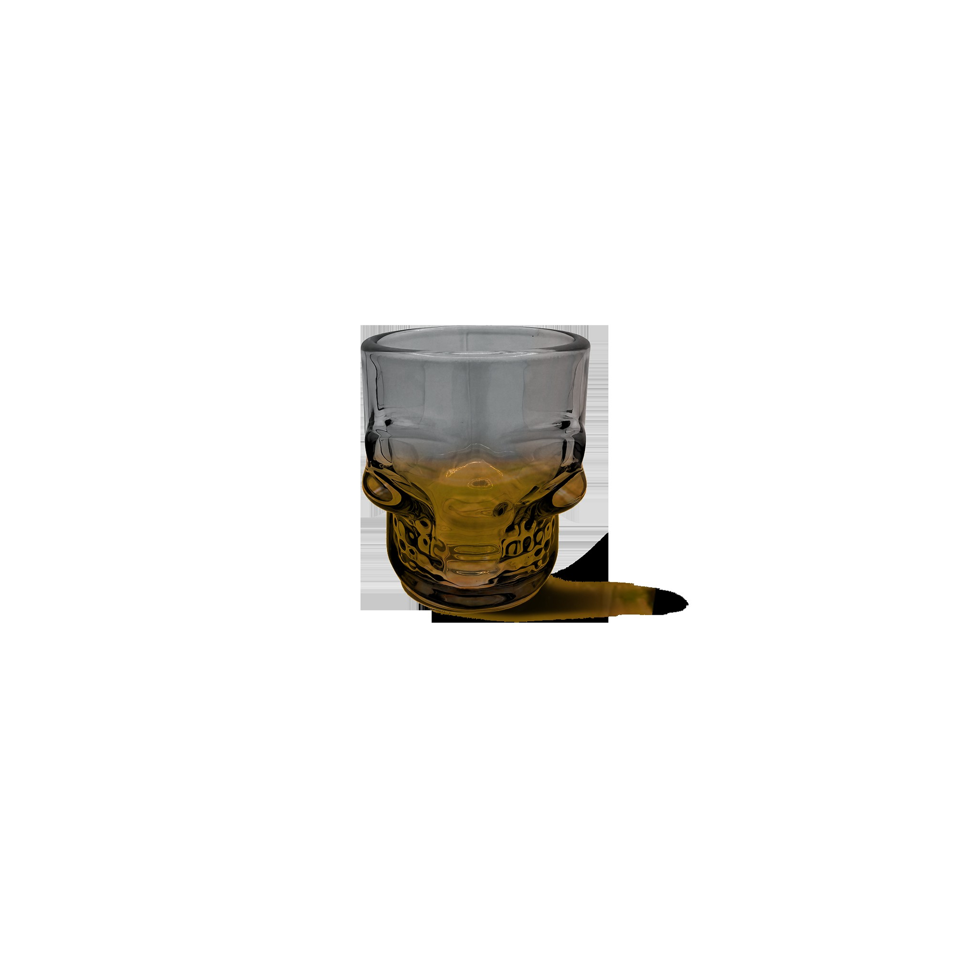 Set of 6 Skull Shot Glasses – 1.75 oz Glass Novelty Drinkware for Halloween Parties, Cocktail Bars & Home Decor-1