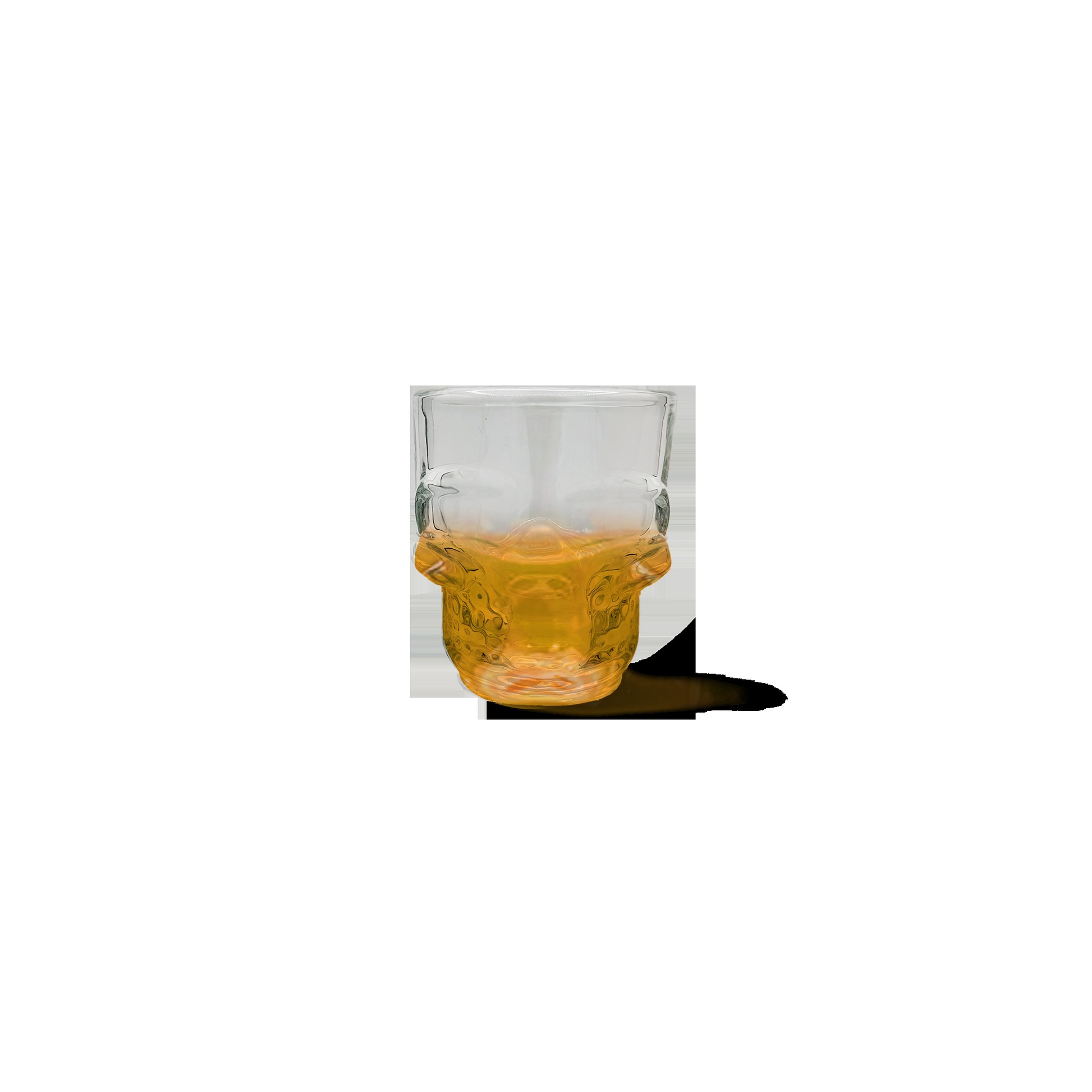 Set of 6 Skull Shot Glasses – 1.75 oz Glass Novelty Drinkware for Halloween Parties, Cocktail Bars & Home Decor-1