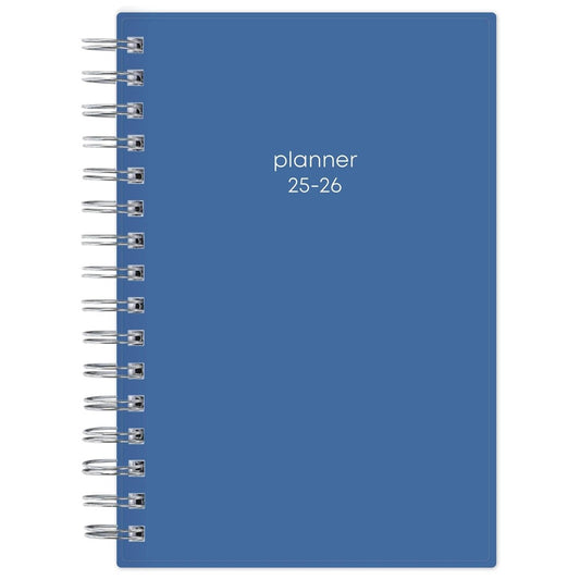 Blue Sky 5"x8" 2025-2026 Daily/Monthly Planner Azure