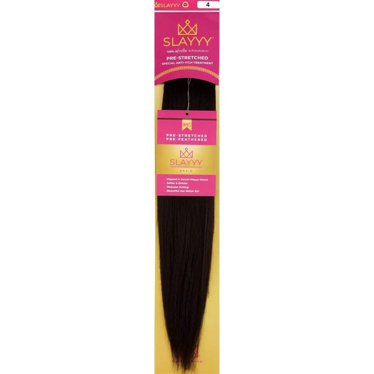 Slayyy Pre-Stretched Braids 4 Chocolate Hair Extensions