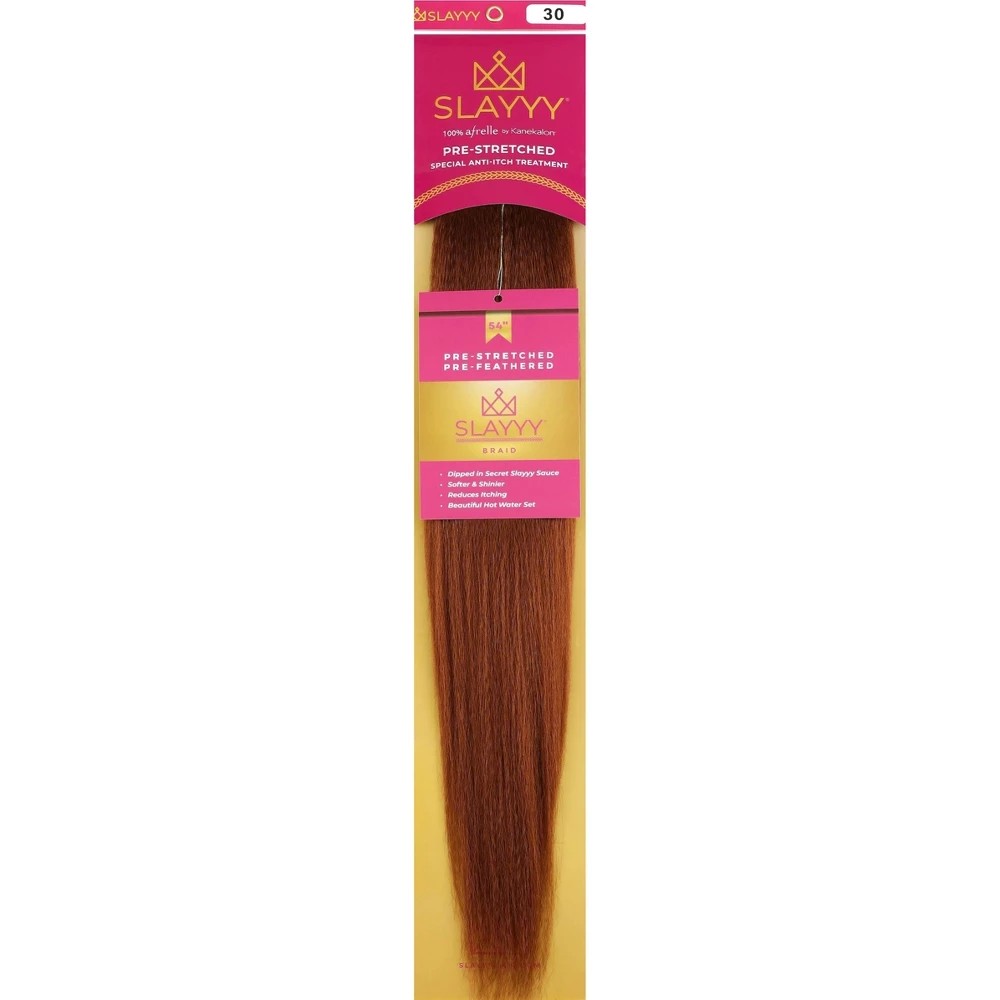 Slayyy Pre-Stretched Braids 30 Spice Hair Extensions 3oz