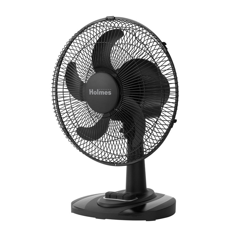 Holmes 12" Oscillating Table Fan Black TG1011