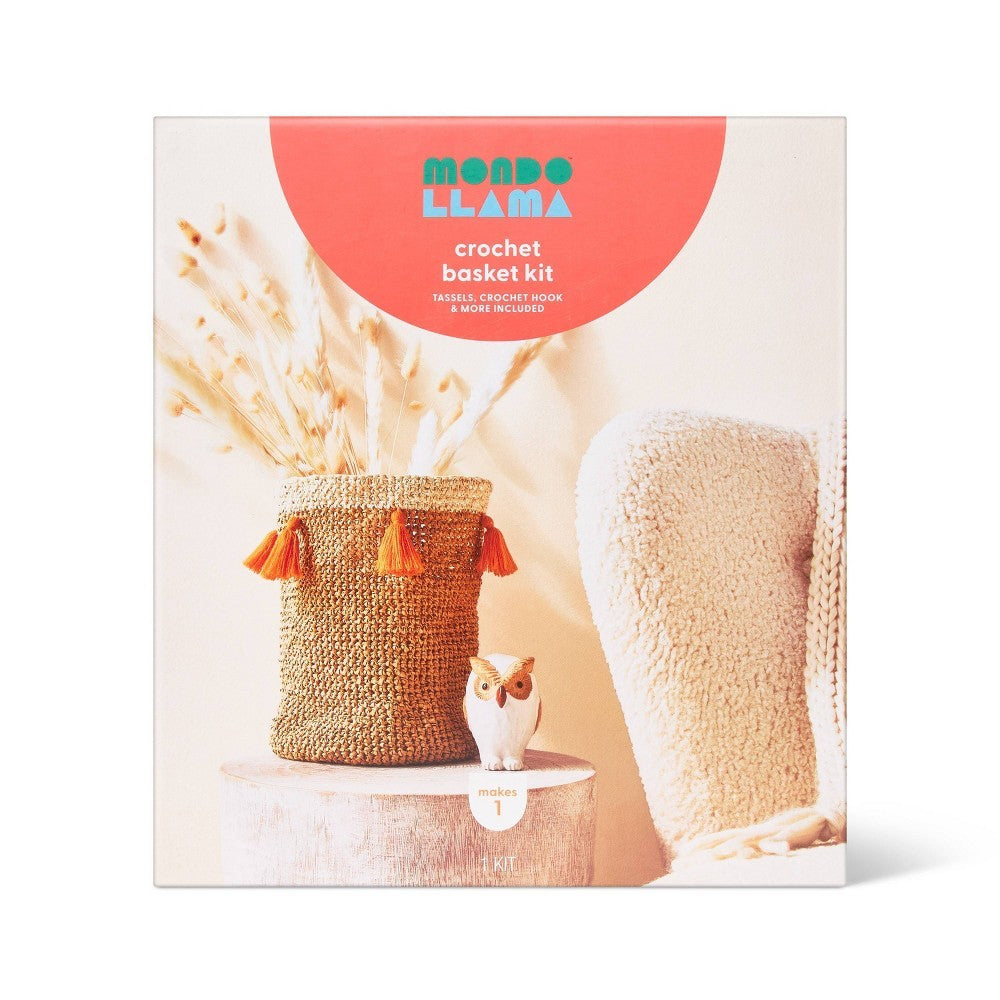 Mondo Llama Crochet Rafia Basket Craft Kit