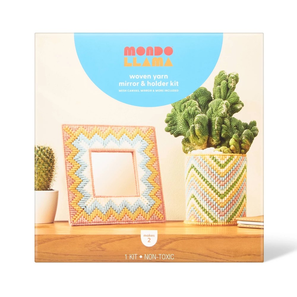 Mondo Llama Woven Yarn Mirror and Holder Craft Kit
