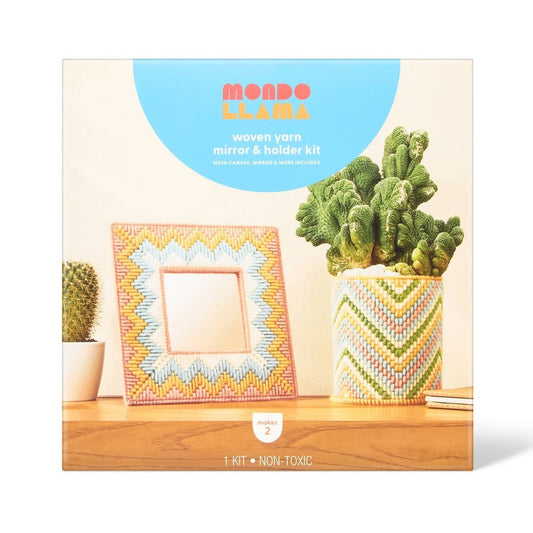 Mondo Llama Woven Yarn Mirror and Holder Craft Kit