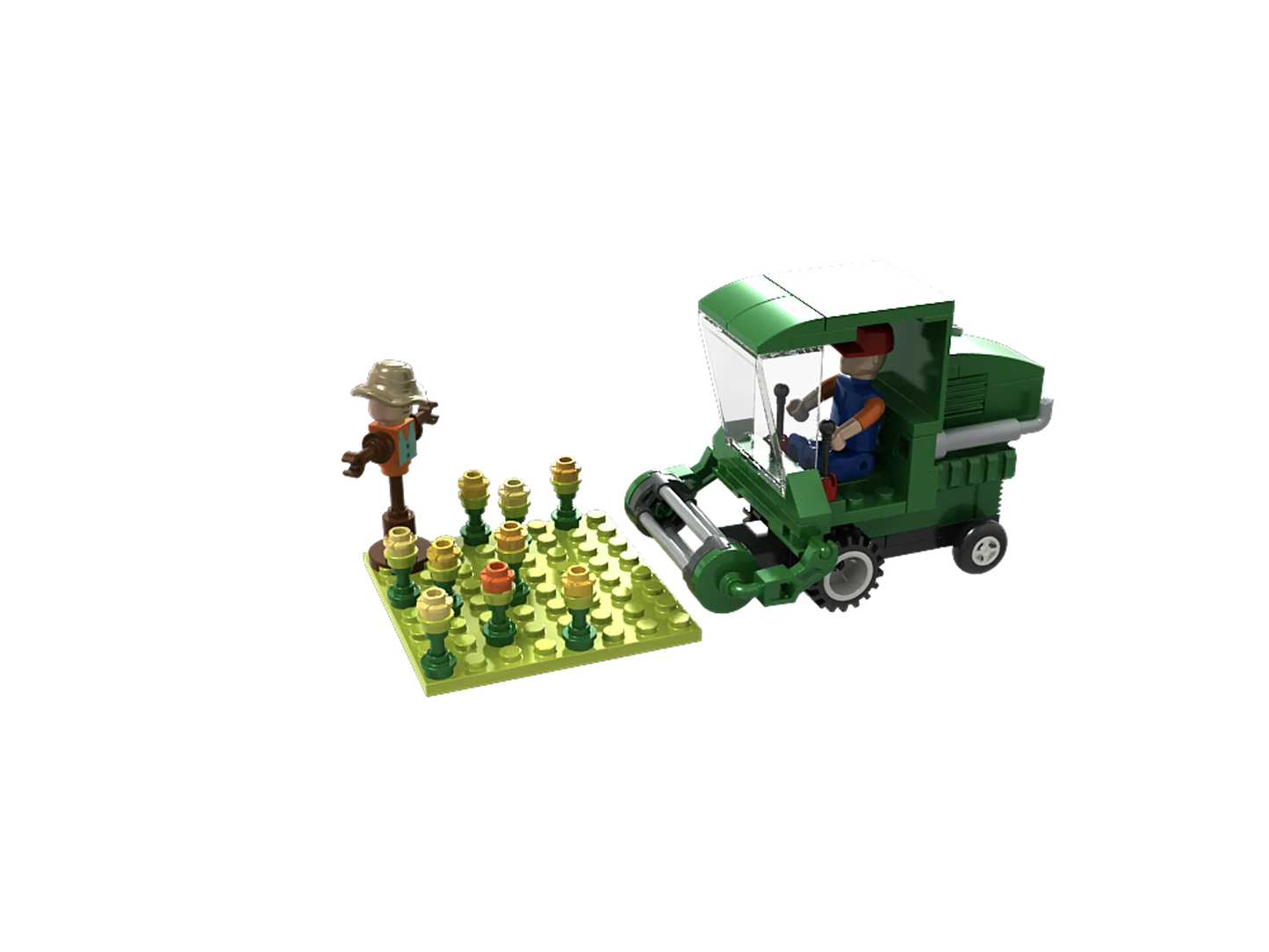Farm Wheat Field Harvester Building Brick Kit (134 pcs)