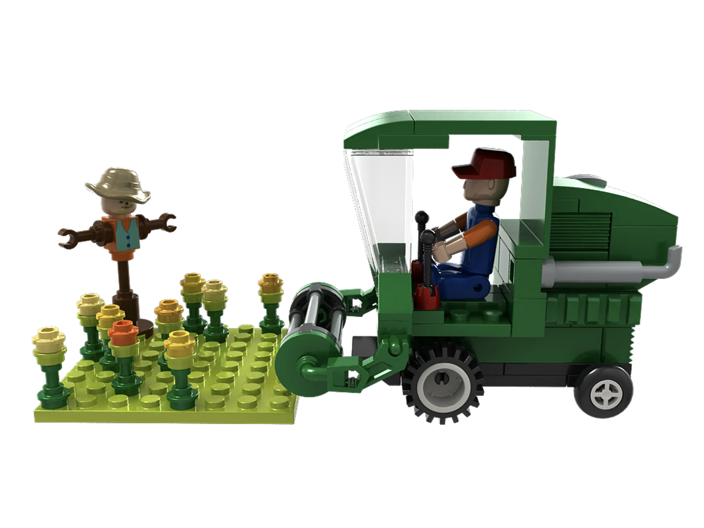 Farm Wheat Field Harvester Building Brick Kit (134 pcs)