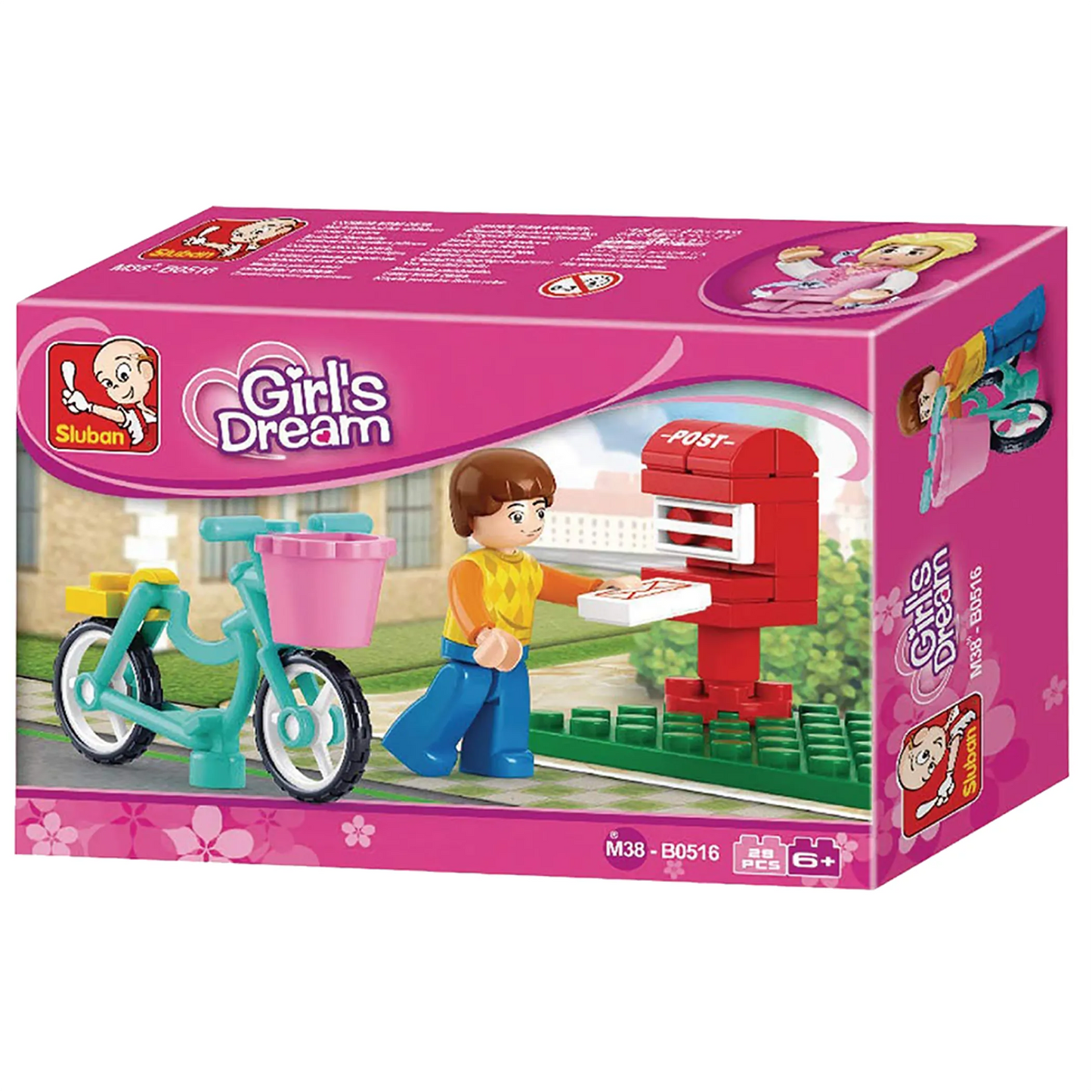 Girl's Dream Letter Delivery Boy Building Brick Kit (29 Pcs)