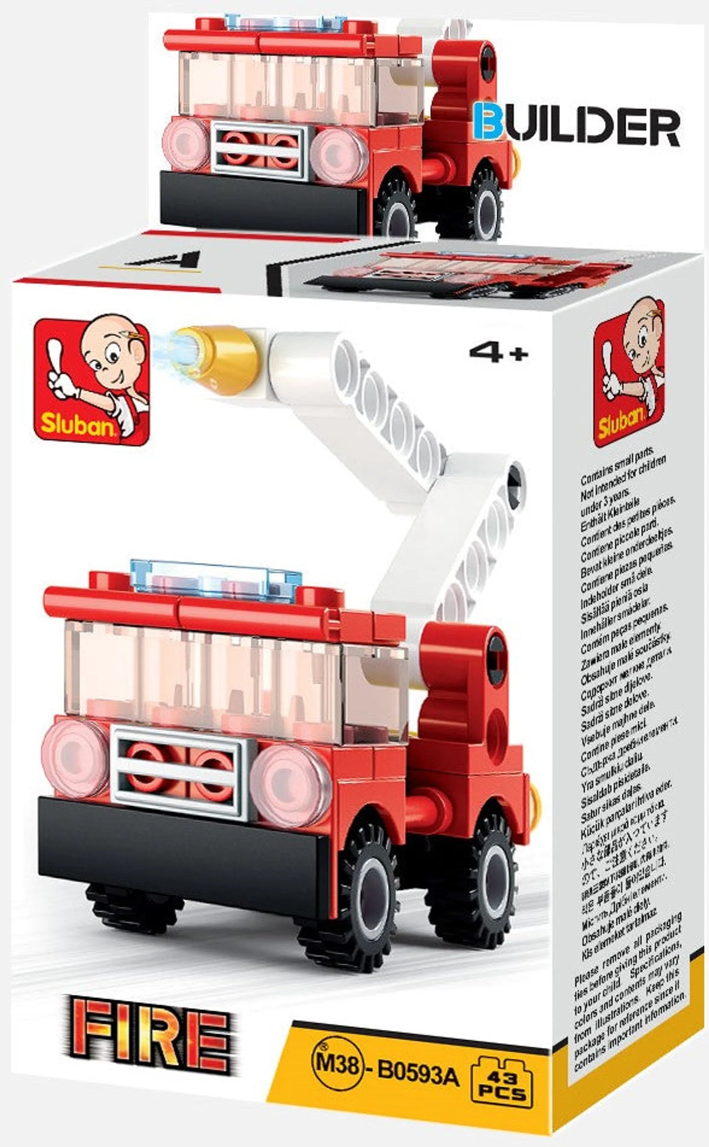 Builder Fire Building Brick Display Set, x2 of each kit A-D