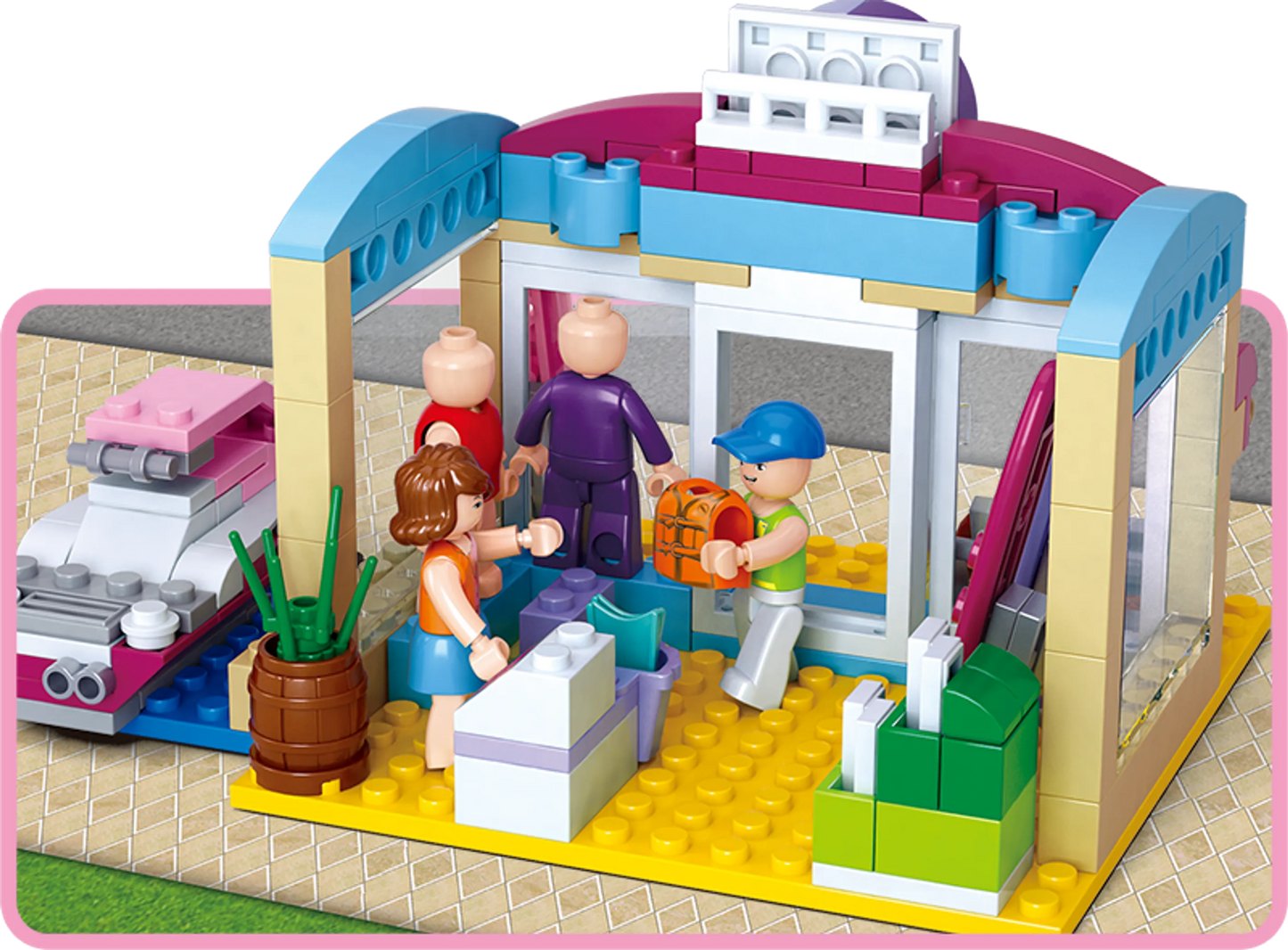 Girl's Dream Surf Shop Building Brick Kit (192 pcs)