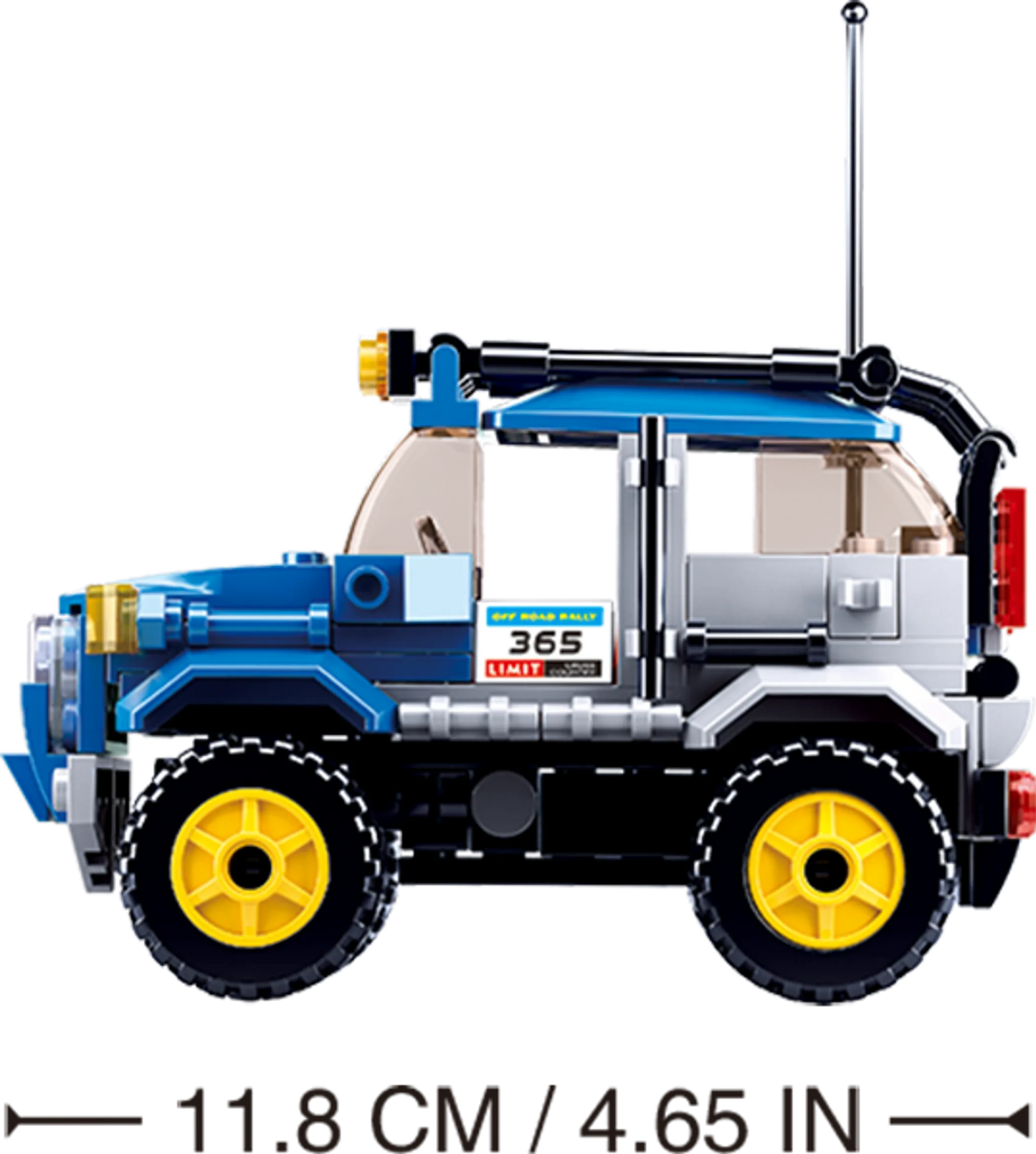 Car Club-Off-Road Building Brick Kit, Blue (146 Pcs)