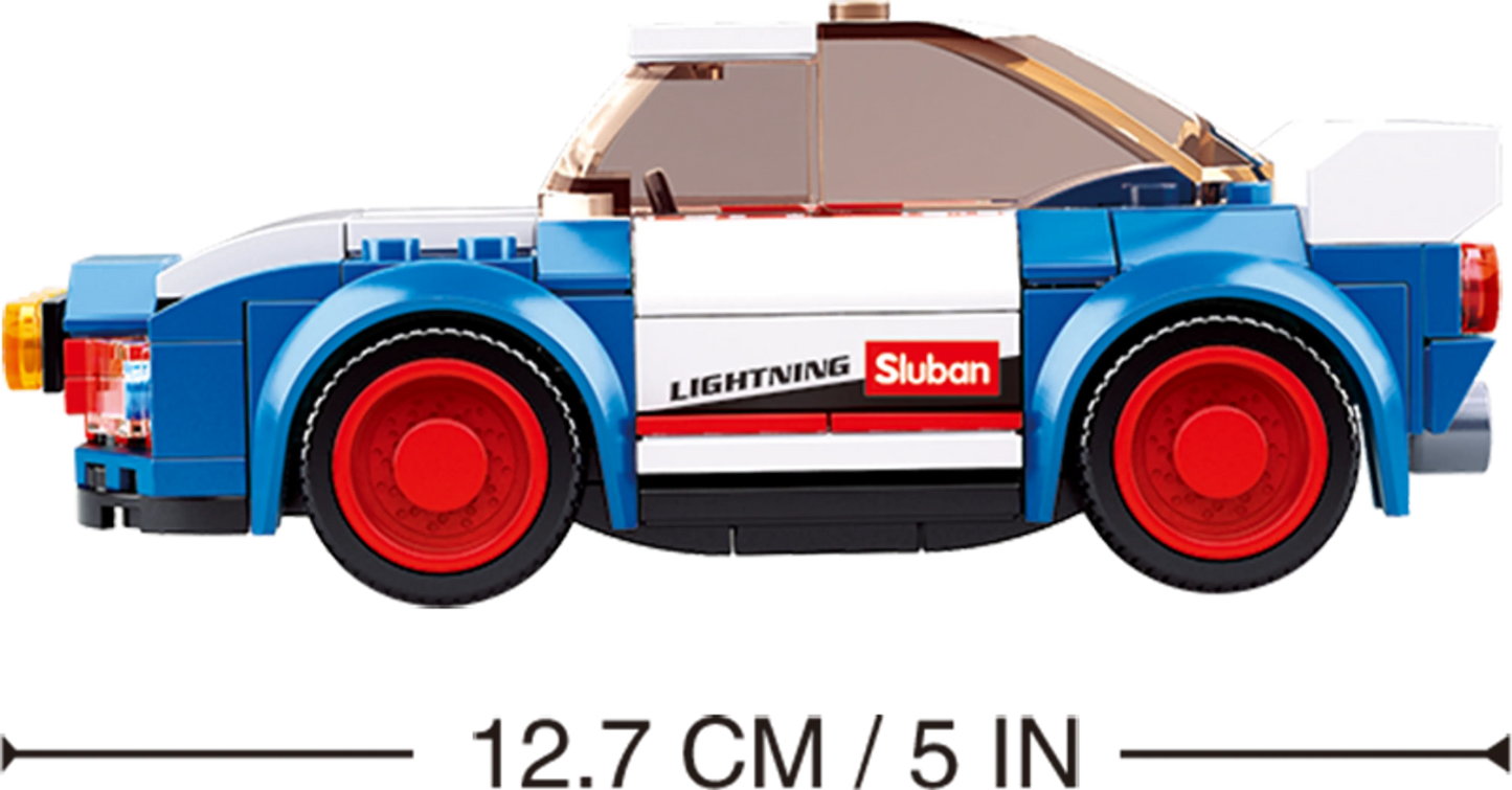 Car Club Building Brick Kit, Rally Car (138 Pcs)