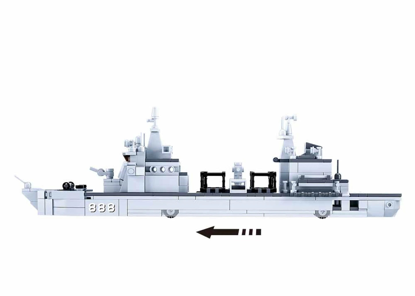 Model Bricks Supply Ship 1:450 Building Brick Kit (495 Pcs)