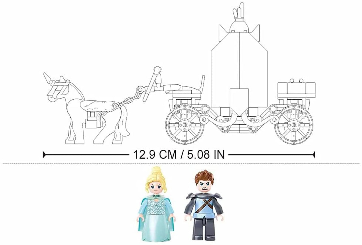 Fairy Tales of Winter Carriage Building Brick Set (191 pcs)
