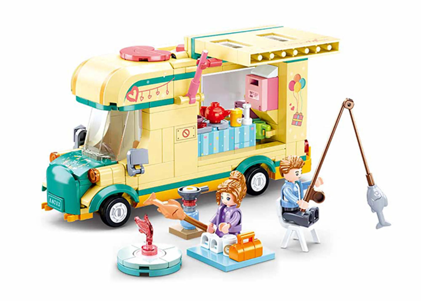 Winter Camper Trailer Building Brick Kit (314 pcs)
