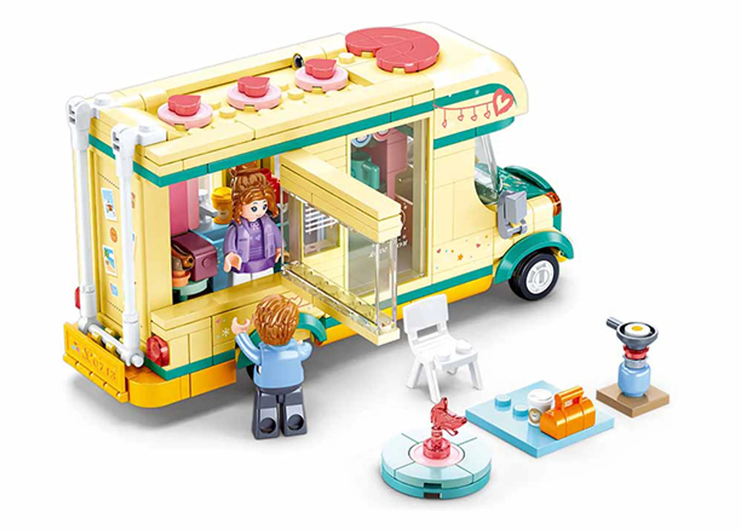 Winter Camper Trailer Building Brick Kit (314 pcs)