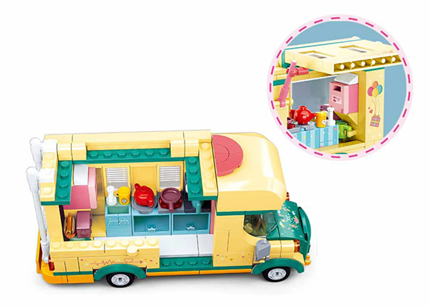 Winter Camper Trailer Building Brick Kit (314 pcs)
