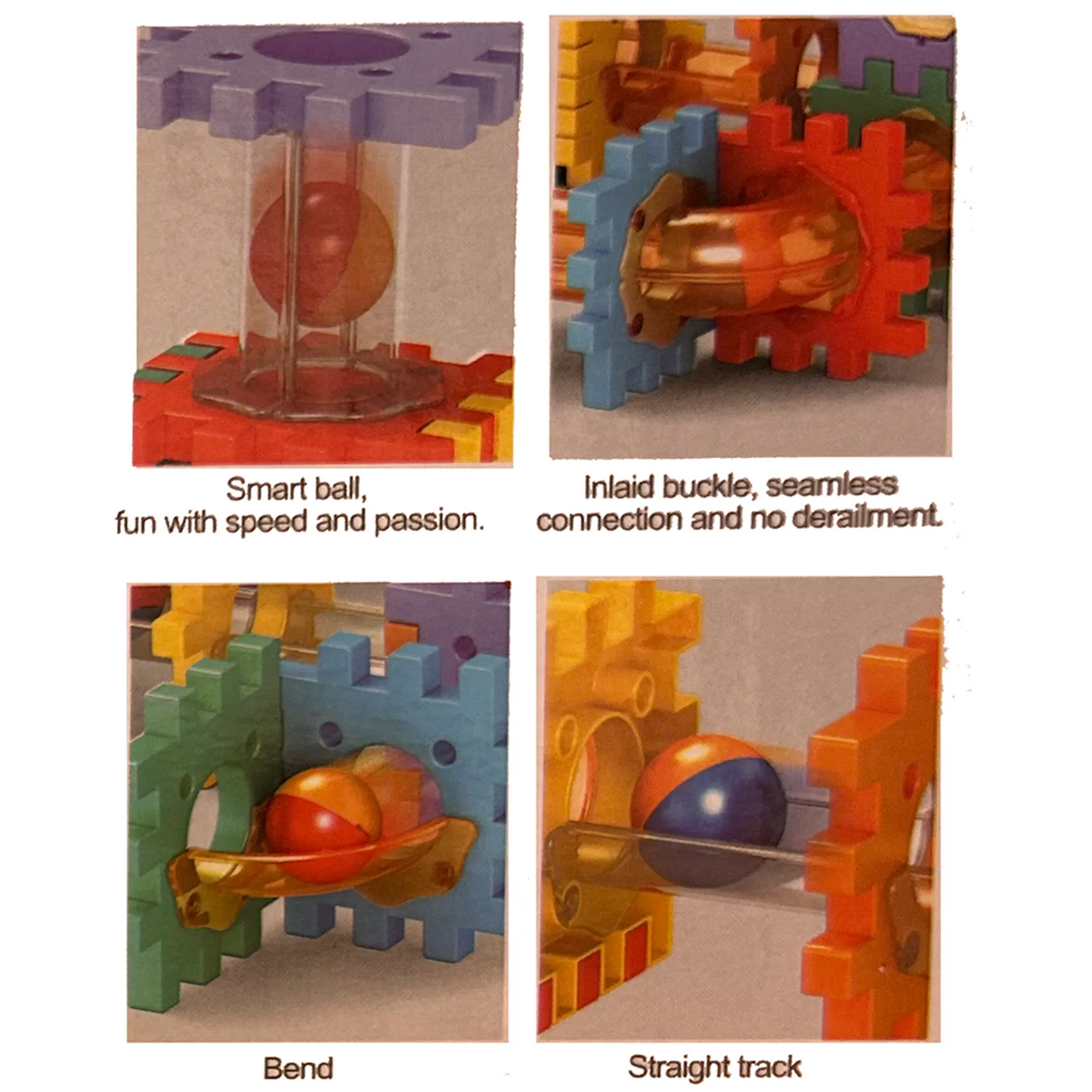 Pipeline Rolling Ball Building Blocks Marble Drop Set 49 Pcs