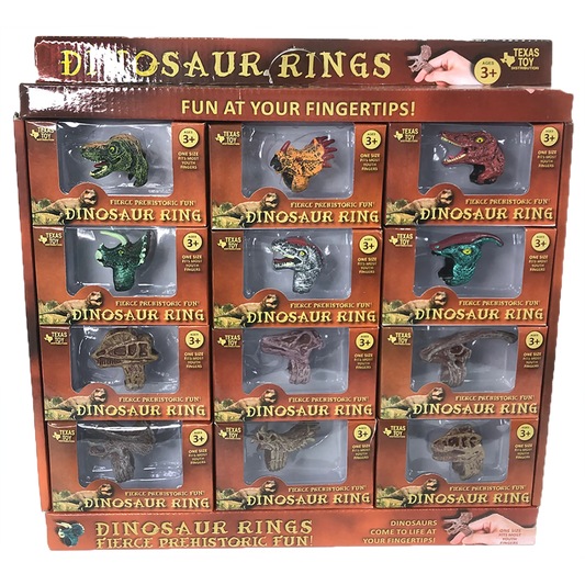 Dinosaur Ring Display Box, x12 Ring Assortment