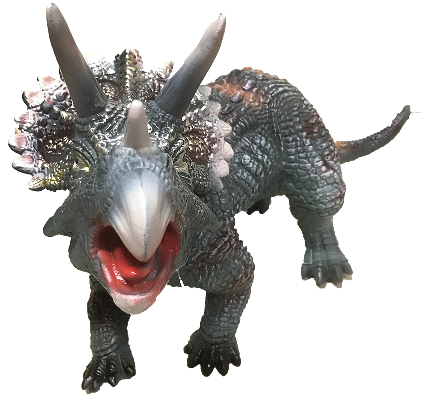 Triceratops 20" Vinyl Dinosaur Figurine with Sound Effects