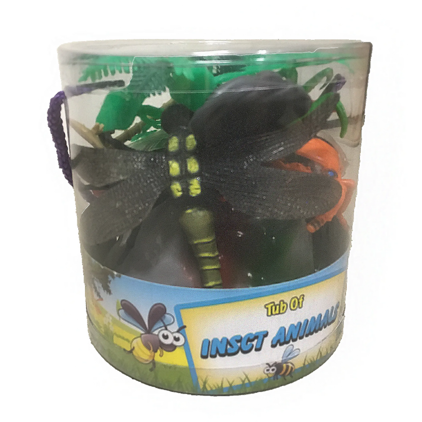 Insects 5" Figurine Bug Toys in Bucket - Creepy, Crawly Fun!