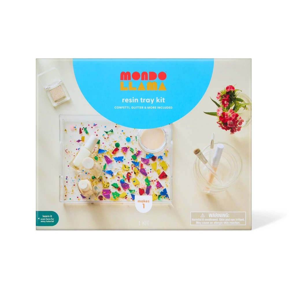 Mondo Llama Summer Craft Confetti Resin Tray Kit