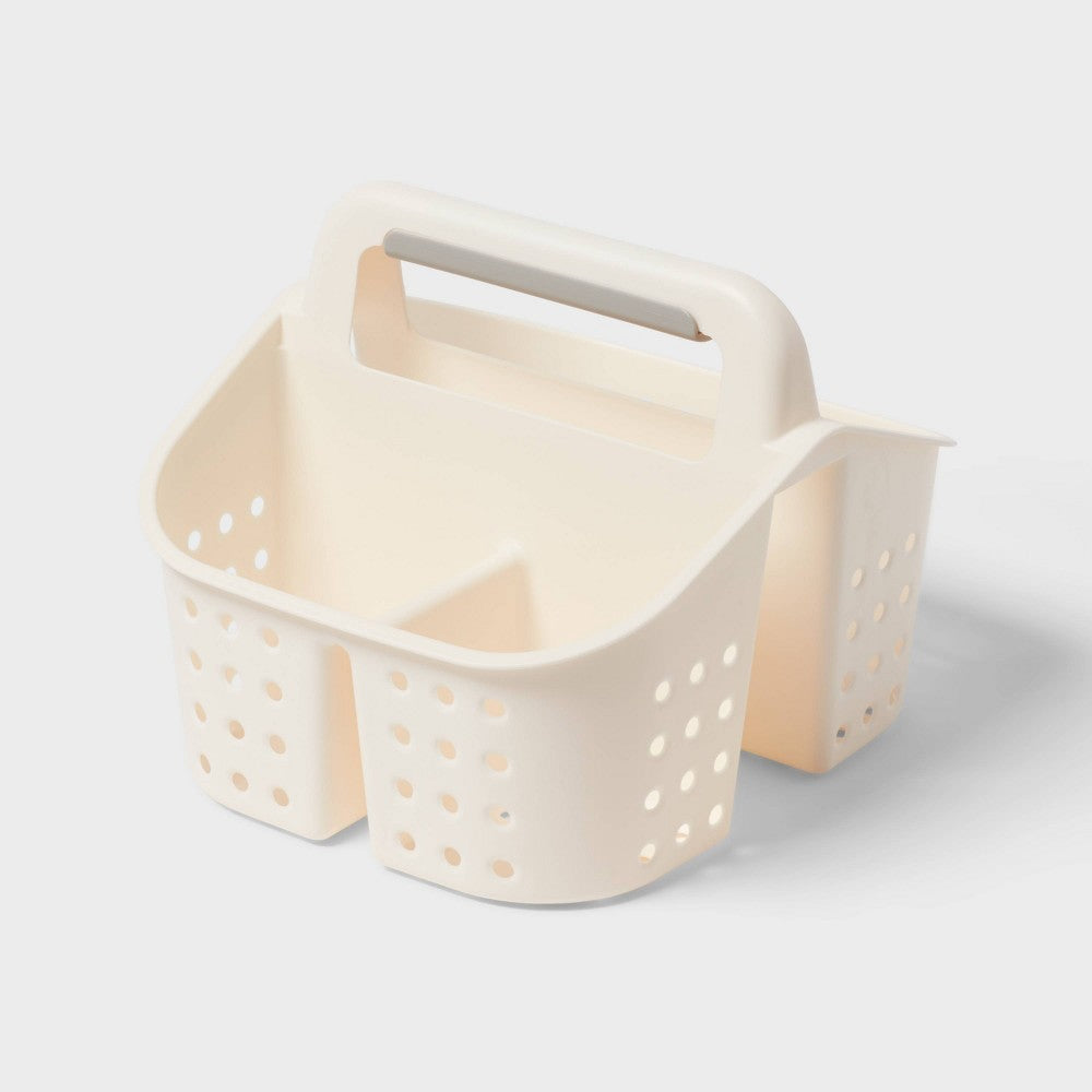 Room Essentials Shower Caddy for Dorm Ivory