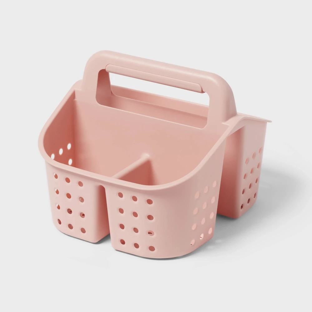 Room Essentials Shower Caddy for Dorm Pink