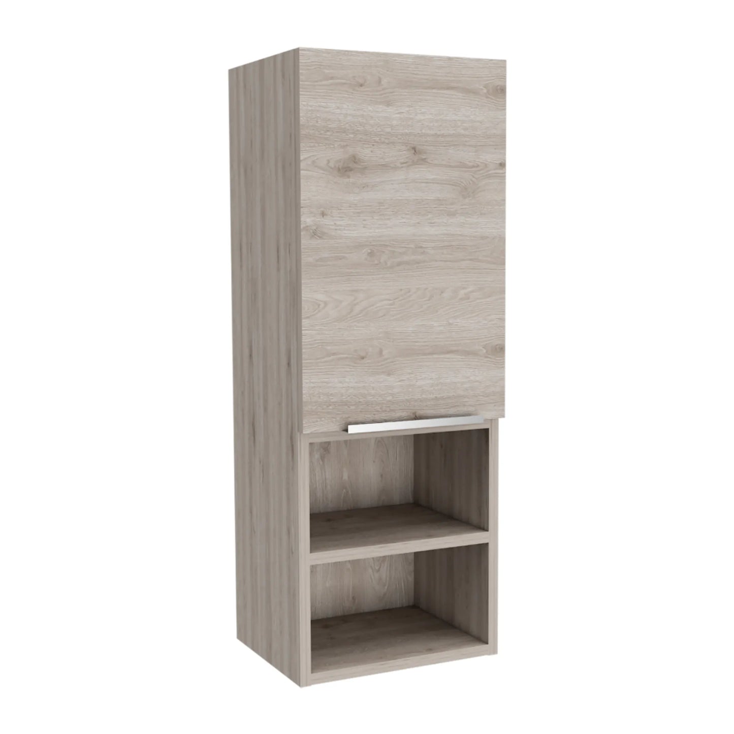 Mila Bathroom Cabinet, Two Interior  Shelves, Two External Shelves, Single Door Cabinet