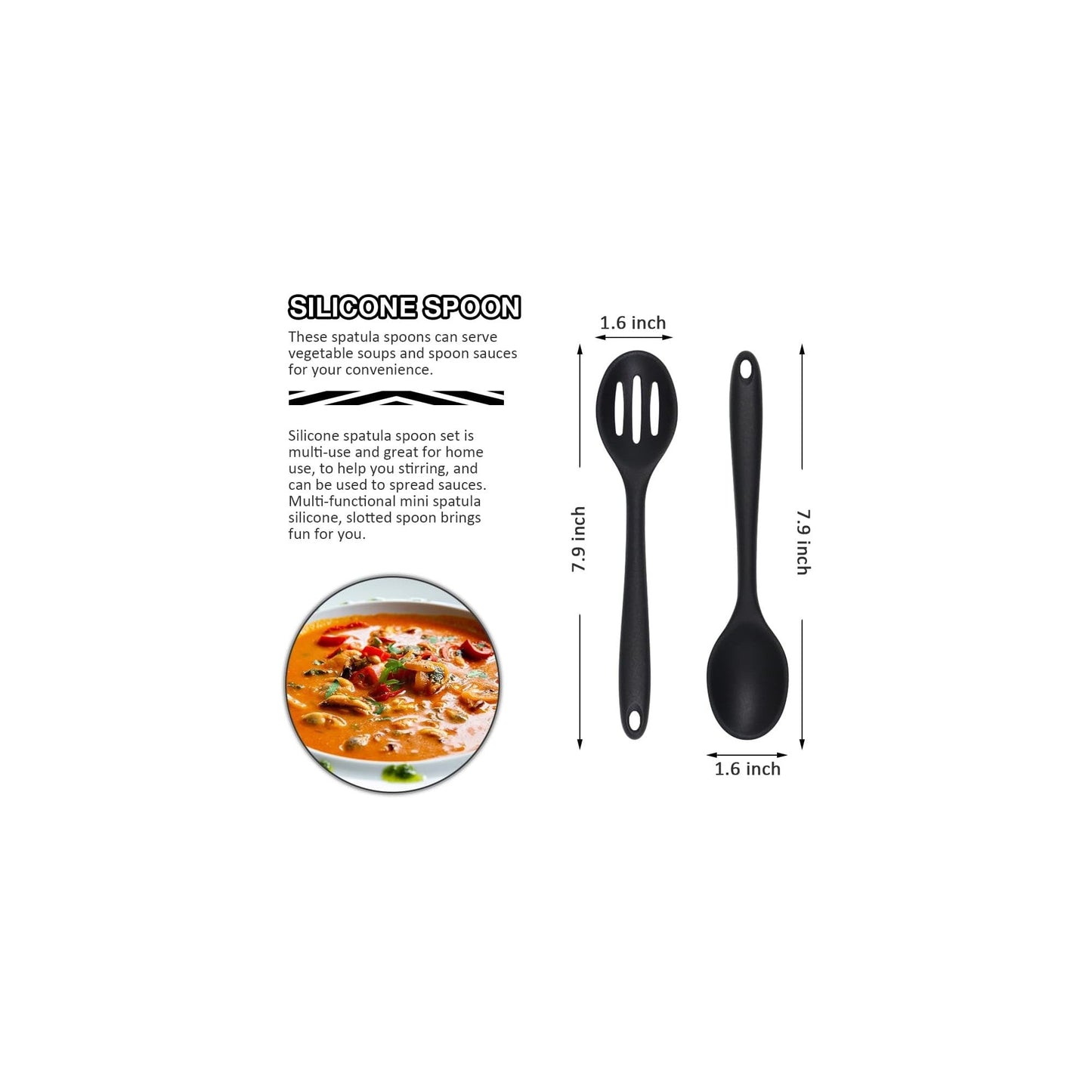 6-Piece Mini Silicone Kitchen Tool Set-3