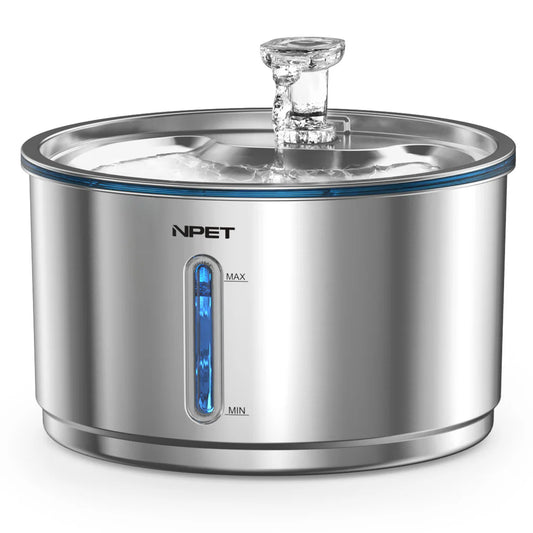 NPET 1Gallon Stainless Steel Cat Water Fountain Automatic WF210plus 76