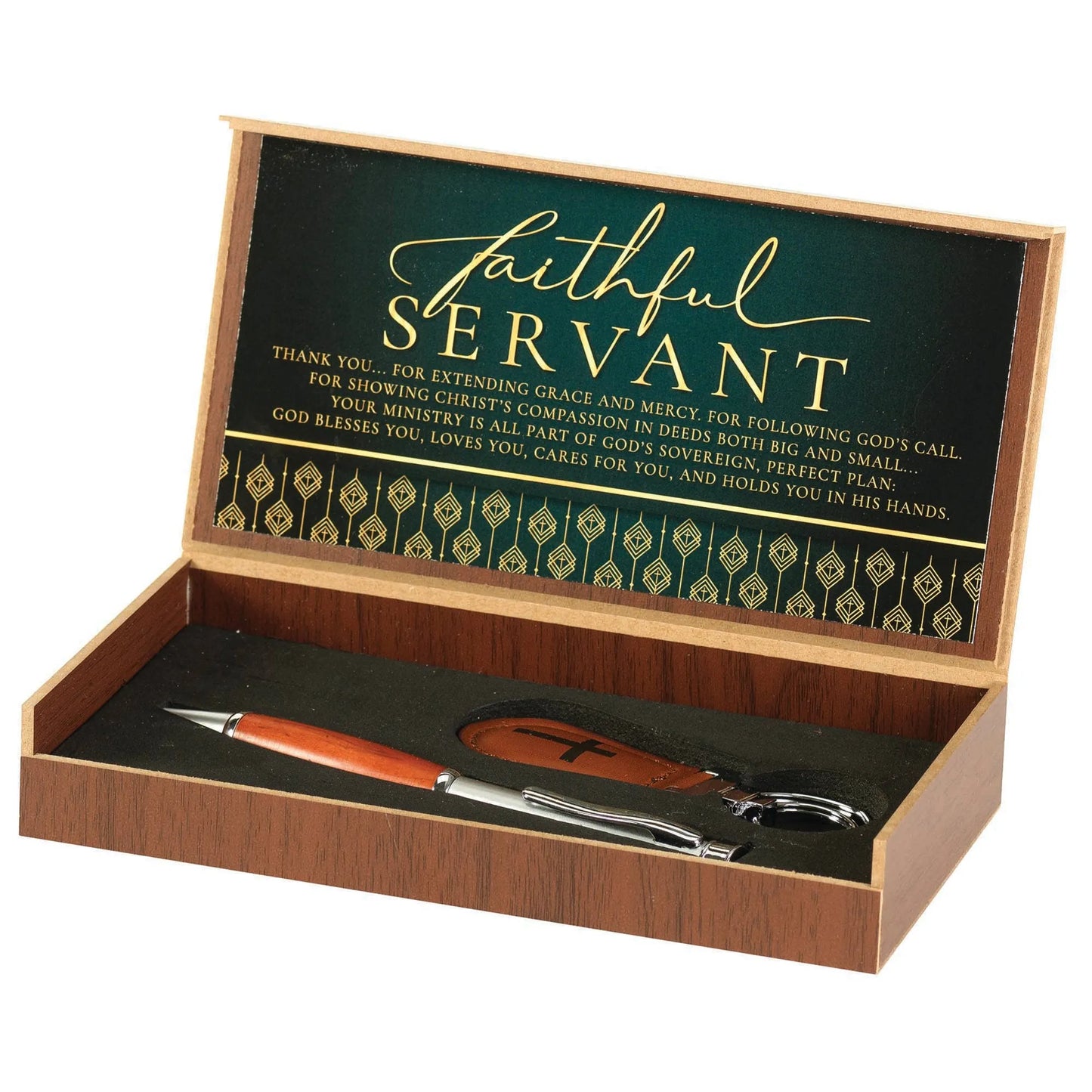Pen/Key Set Faithful Servant Poem