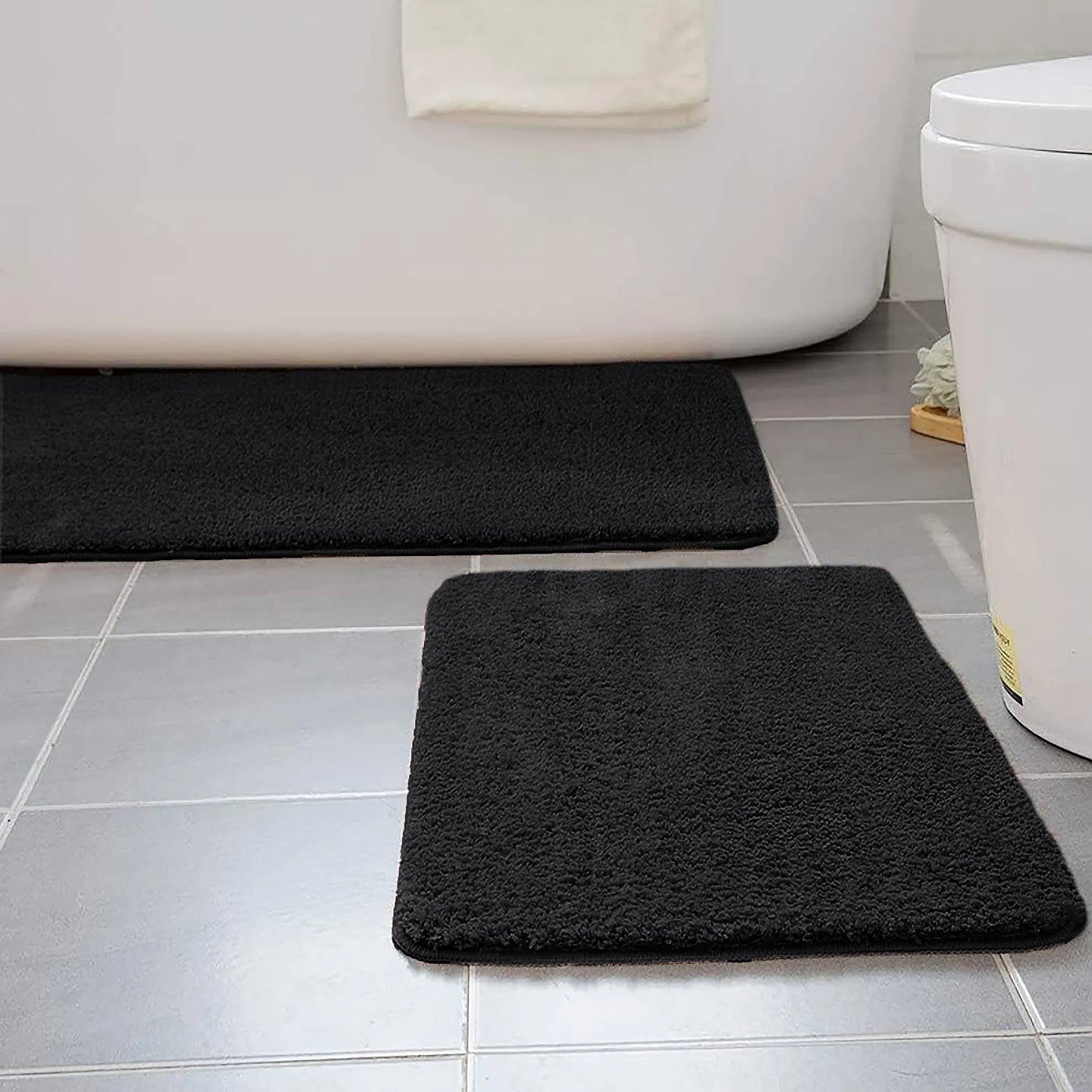 Grey Cement Concrete Elegant Bathroom Accessories Set