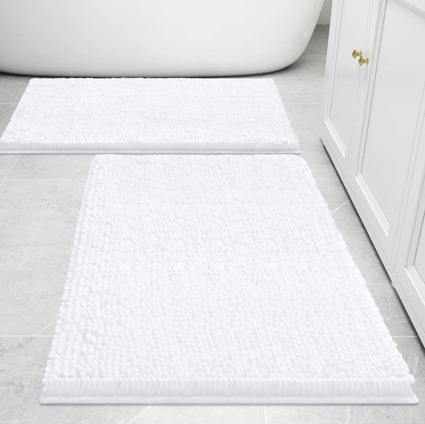 Soft Cozy Plush Chenille Bath Mat Bathroom