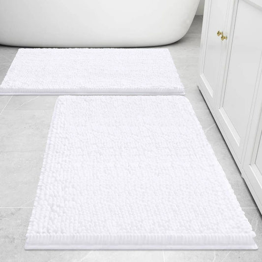 Soft Cozy Plush Chenille Bath Mat Bathroom