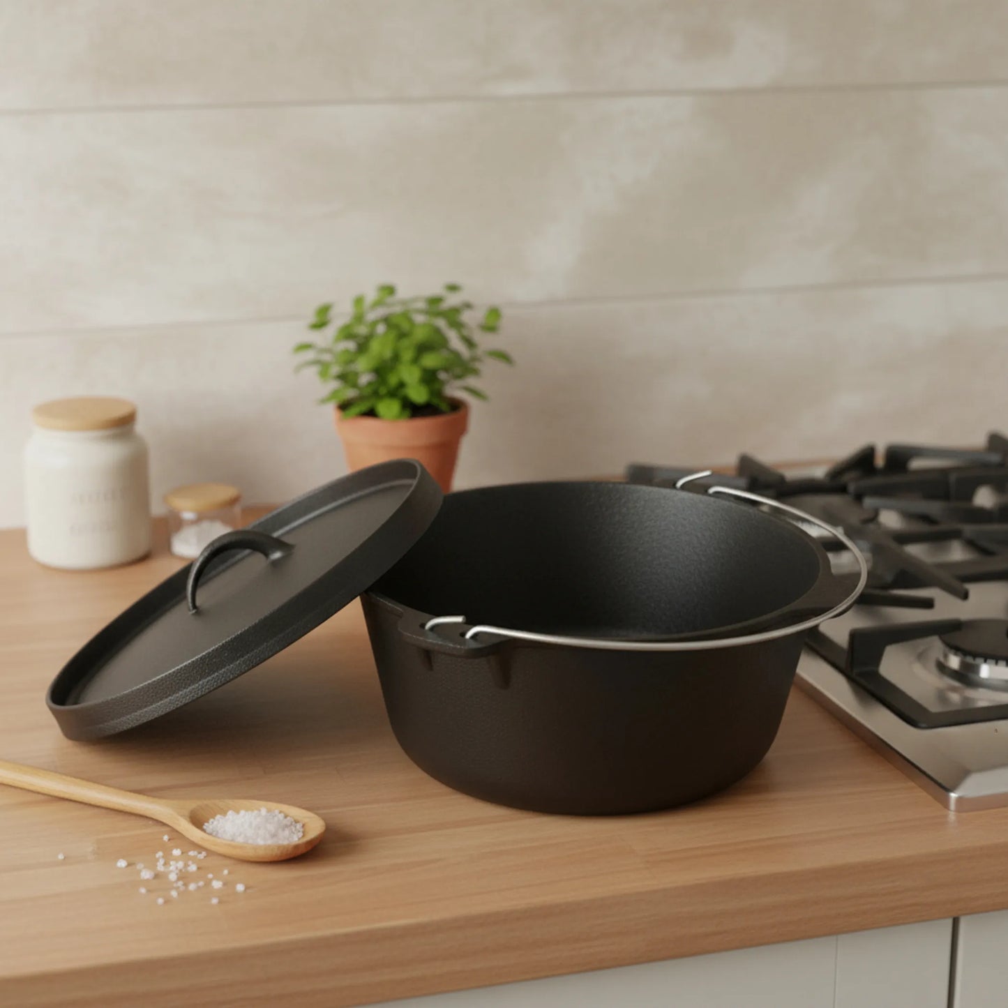 Cast Iron Dutch Oven Stock Pot