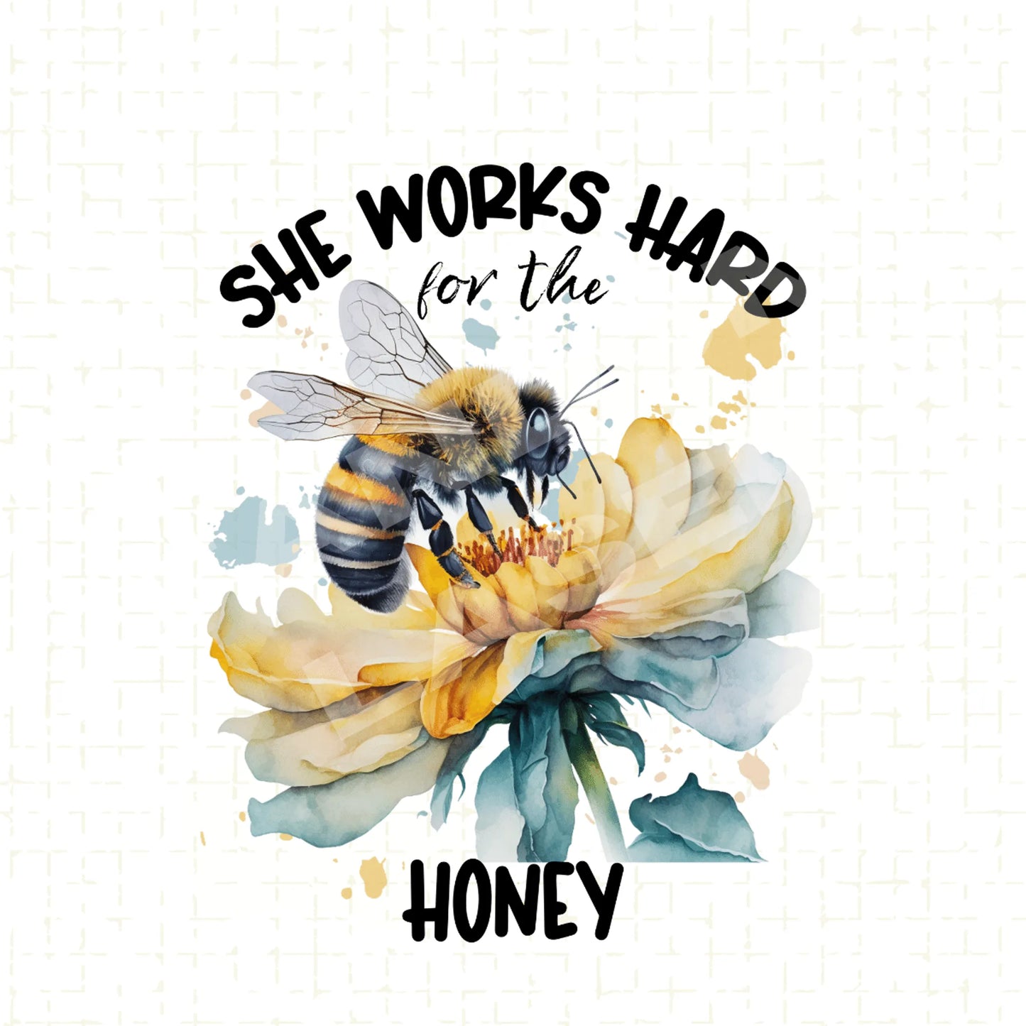 She Works Hard For the Honey Kitchen Towel