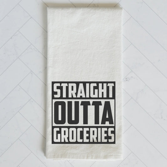 Straight Outta Groceries Kitchen Towel